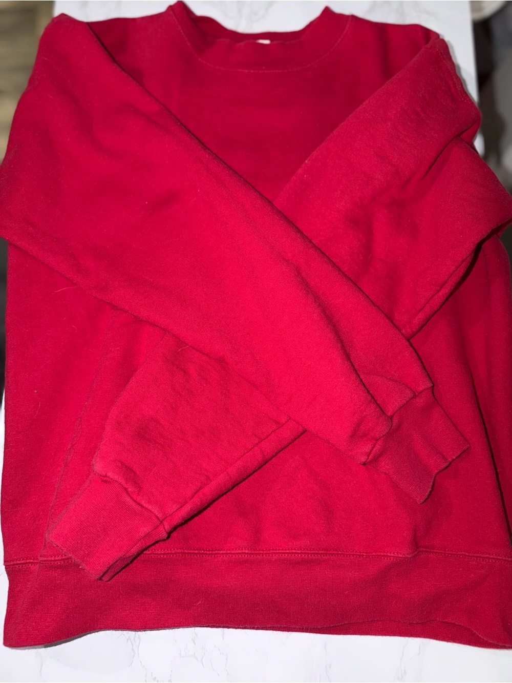 Hanes Men's Bright Red Crewneck Sweatshirt